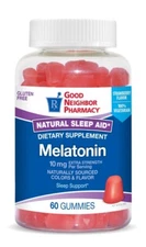 Good Neighbor Pharmacy Melatonin 10mg Strawberry Gummies 60ct - Serving Size 2