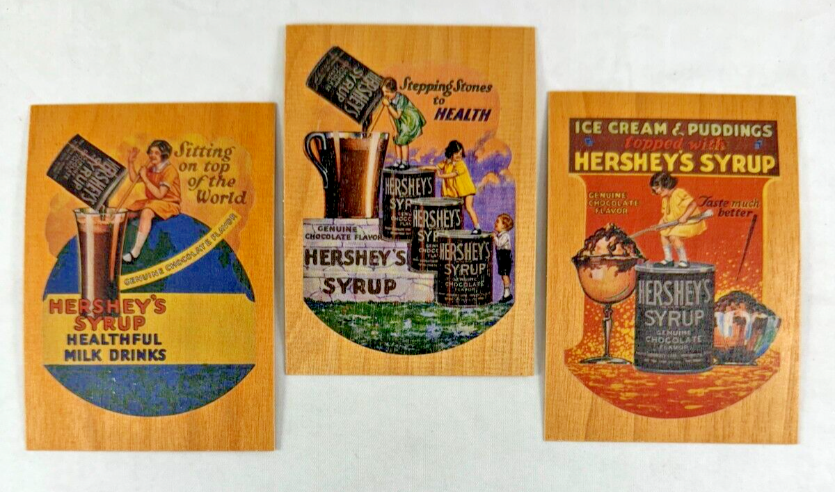 HERSHEY'S CHOCOLATE (Dart 1995) Complete REAL WOOD Chase Card Set
