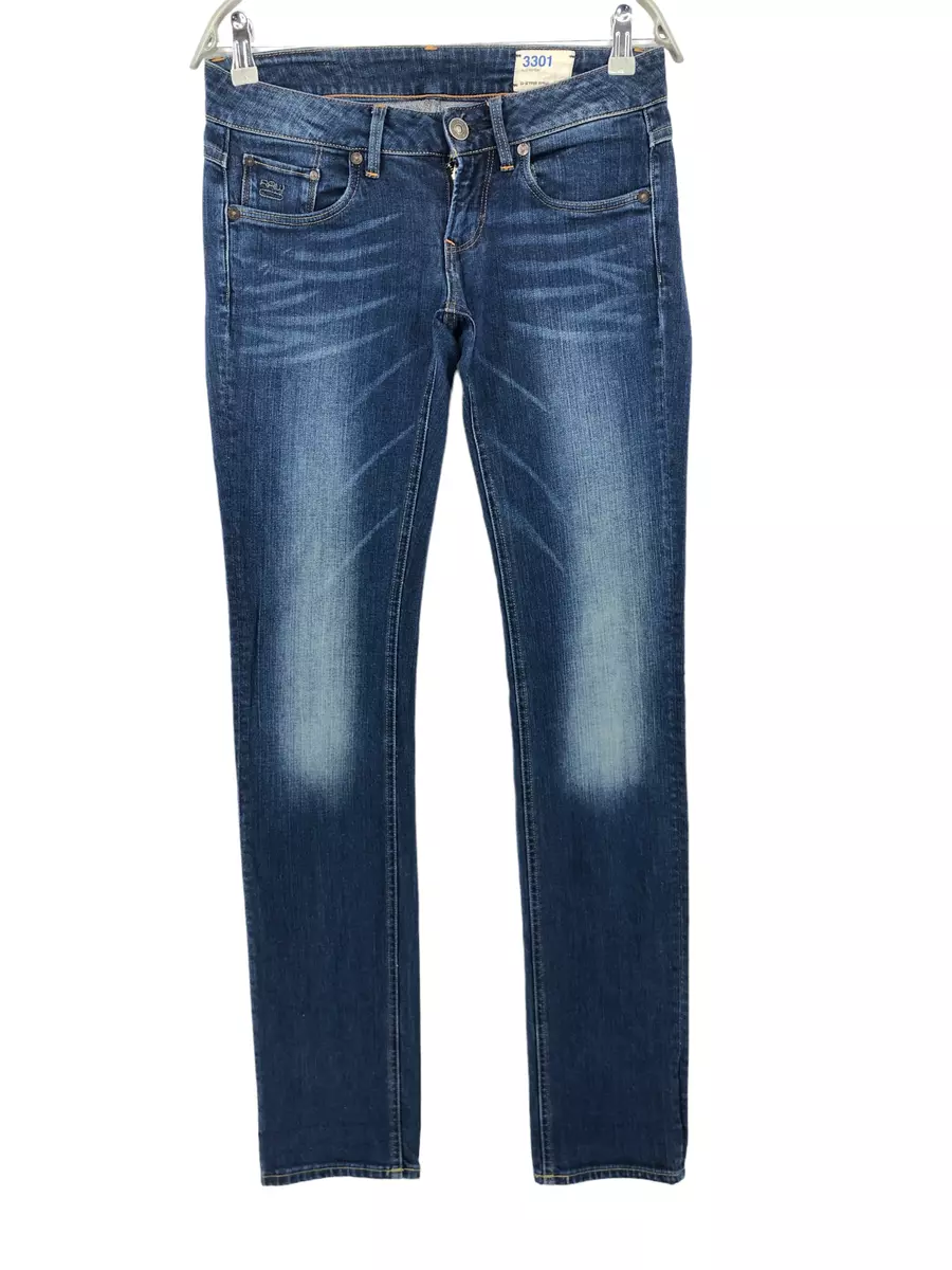 G STAR RAW Women 3301 STRAIGHT Jeans Size W26 L34 eBay