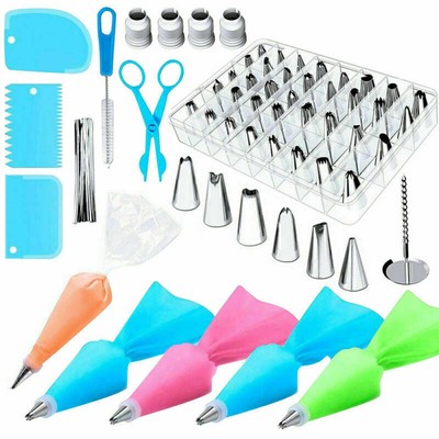 72pcs/set DIY Multi-function Cake Decorating Kit Icing Nozzles Pastry Tube DE