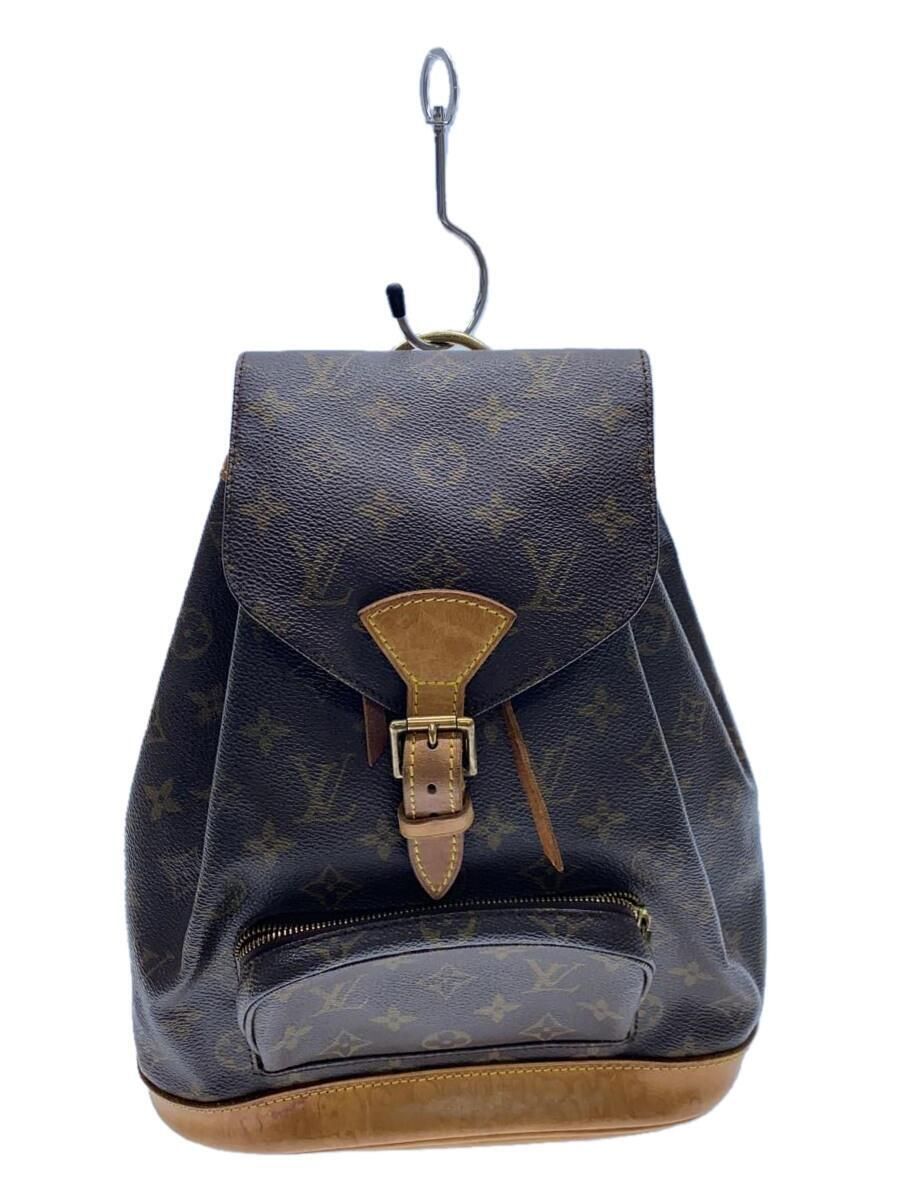 LOUIS VUITTON backpack Montsouri MM monogram canvas Brown M51136 
