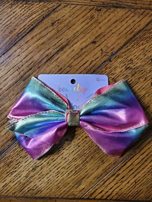 Scunci Jumbo Metallic Bow Salon Clip - 1ct
