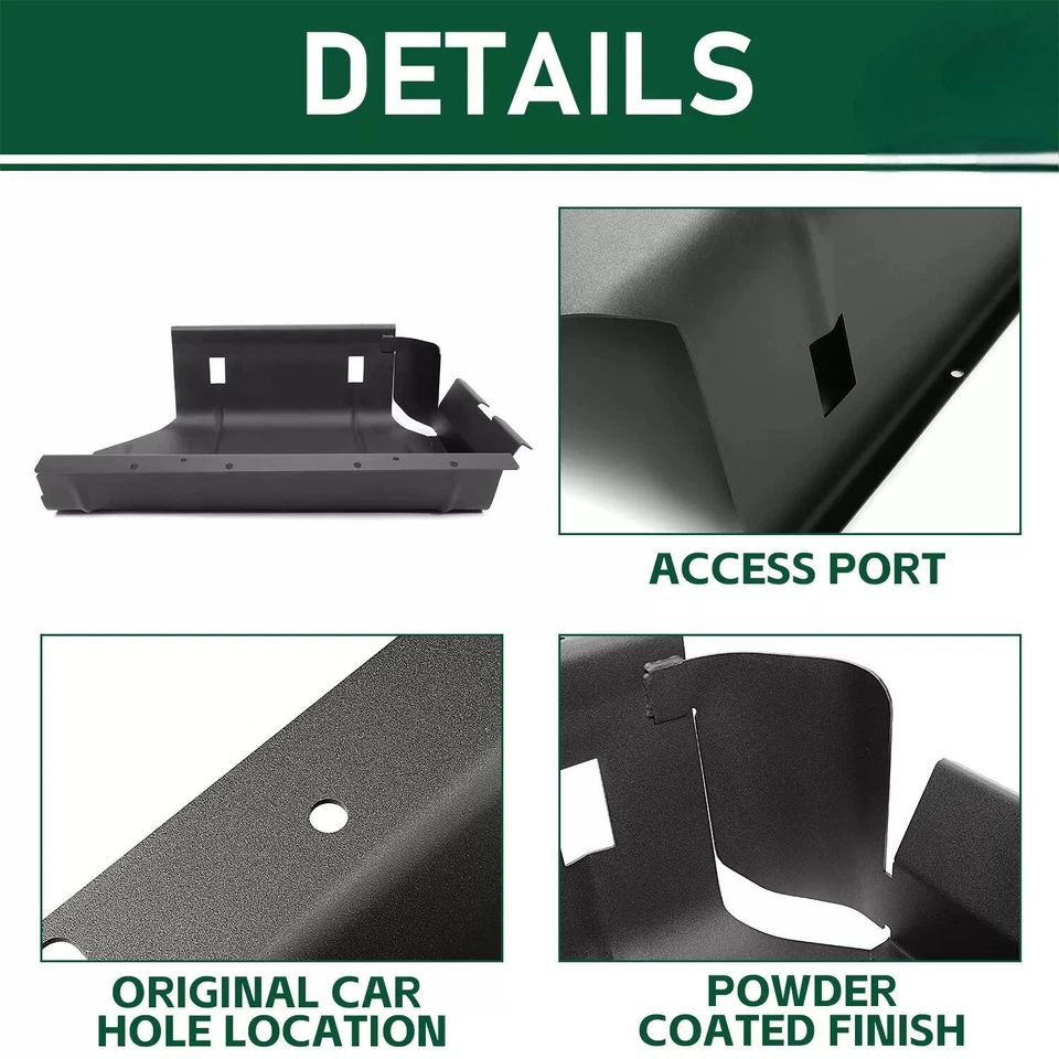 For 87-1995 Jeep Wrangler YJ with 15 or 20 Gallon Fuel Gas Tank Skid Plate Guard - Image 3 of 4