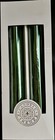 NIB Firenze (2) Metallic Green 10” Long X 1” Diameter Taper Candlesticks 