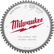 Milwaukee 48-40-4265 12" 60T Metal Cutting Circular Saw Blade 1" Arbor 