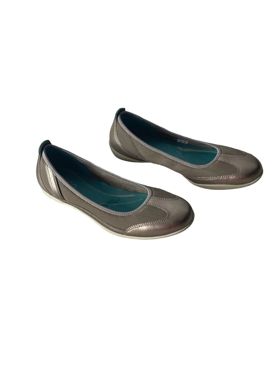 Ecco Bluma Moonrock Ballerina Flats Size 39 eBay