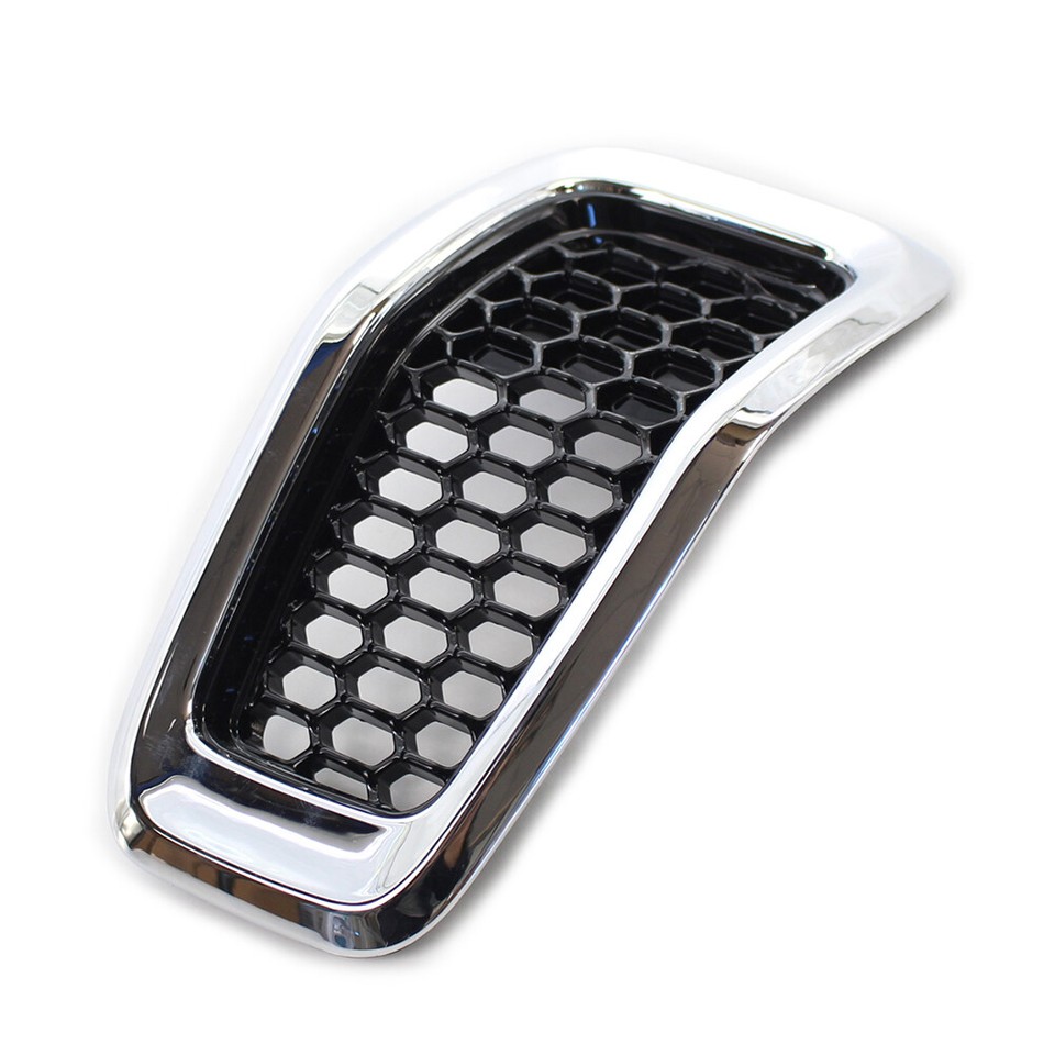 Chrome Front Grille Inserts Grill Cover Trim For Jeep