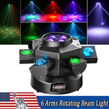 6 Arms Bee Eye LED Light Stage Moving Head Beam Light Laser DJ Disco Party Bar