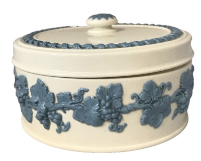 Topf mit Deckel Bonboniere Wedgwood Queensware SELTENER FUND Topf Box PORTOFREI
