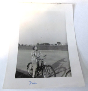 Antique Photograph Syracuse NY New York Area 3.75" x 5" Vintage Bike Bicycle