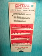Loctite Problem Solver Adhesives Sealants Product Selector Guide Slide Chart