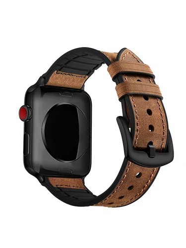 Pour La Série Apple Watch Ultra 2 10 9 8 7 6 Iwatch Leather Sportband Gurt : - Picture 13 of 21