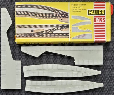 Faller AMS B-195 ~~ Bodenplatten / Weichenfüllungen in OVP #DEZ4286