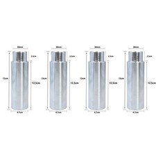4pcs 125mm Car Lift Tray Heightening Feet Plus Pad Solid Lift Parts Dia. 35mm