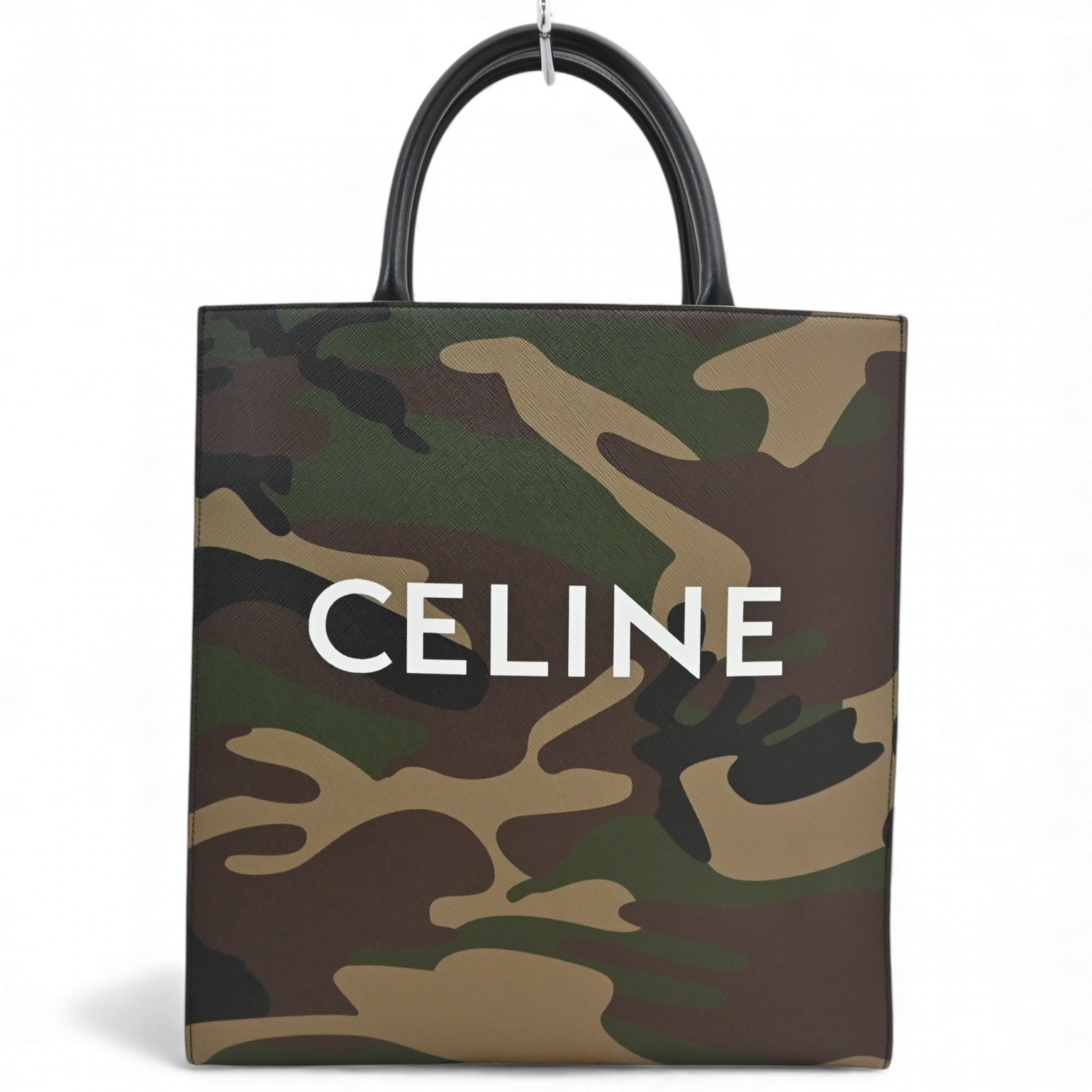 Auth Celine Medium Vertical Cabas Camouflage Hand… - image 1
