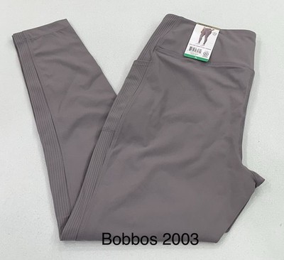 Mondetta Women's High-Rise Ribbed Panel Legging, Purple, Size XL