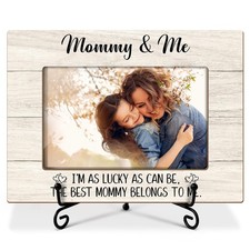 Mommy And Me Picture Frame, Mother's Day Picture Frame Wooden Photo Frame Bir...