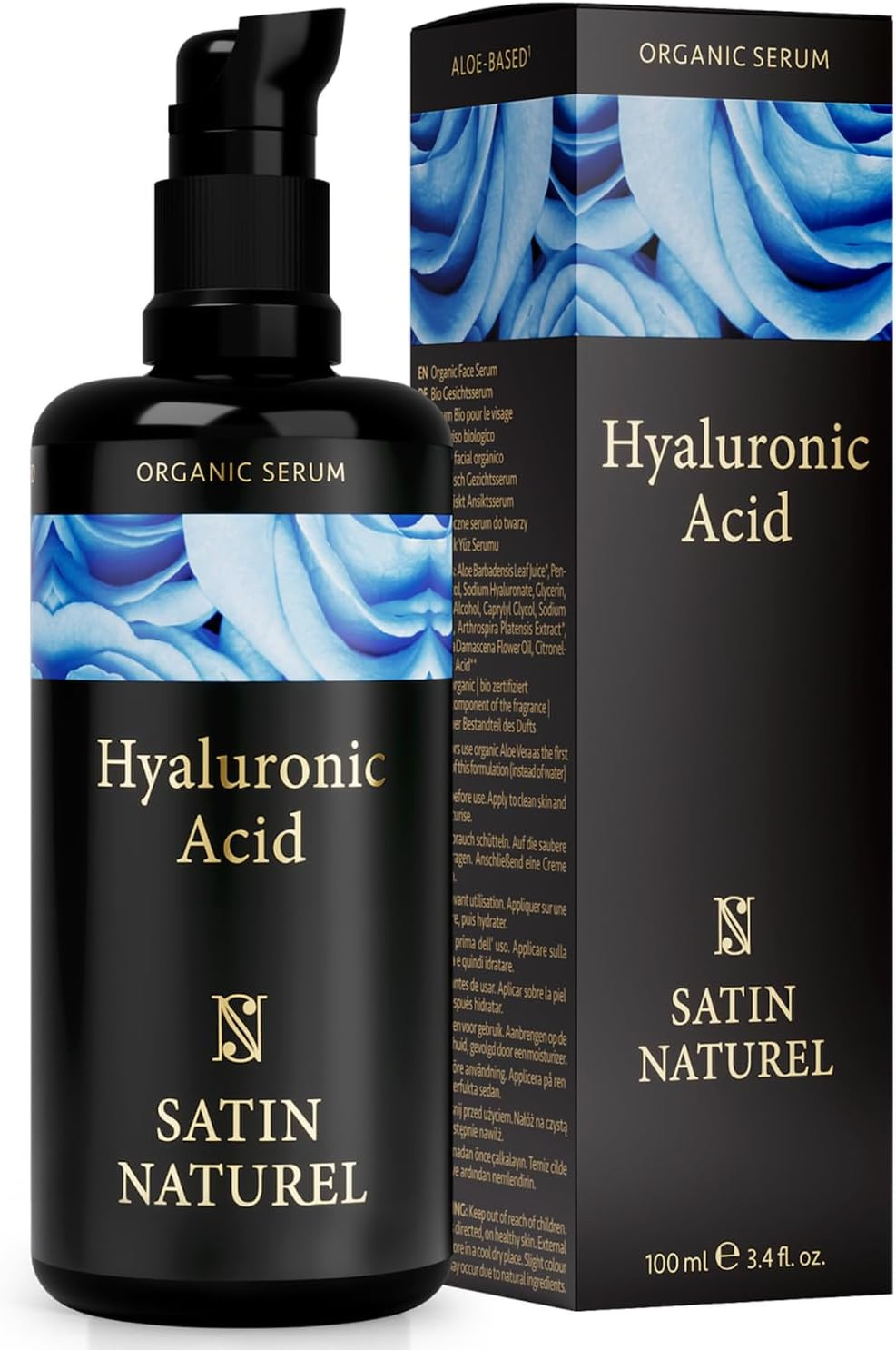 Satin Naturel High-Dose Hyaluronic Serum 100 Ml – Organic Hyaluronic Acid Facial