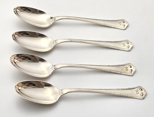 (4) Wallace CARMEL Sterling Silver Demitasse Spoons - 4 1/4" - 44g - NO MONO