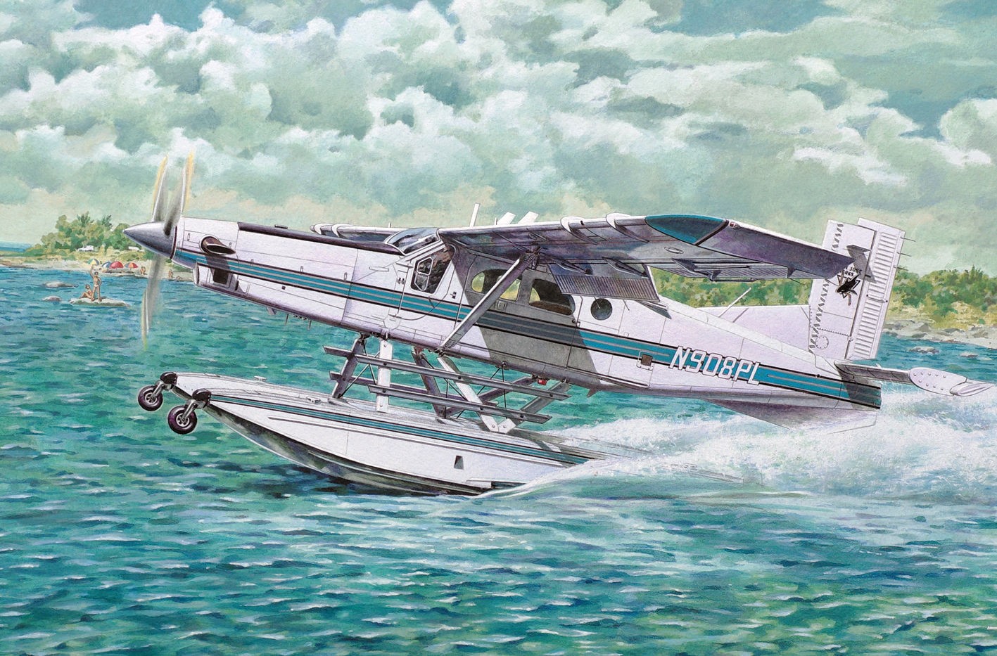 Roden 445 - 1:48 Pilatus PC-6 B2/H4 Turbo Porter Floatplane - New