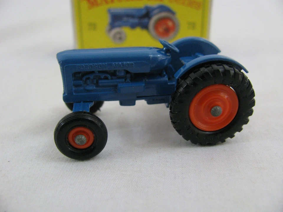 Vintage Lesney Matchbox Blue Fordson Farm Tractor w/ Box #72 New! - Image 2 of 4