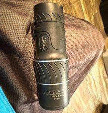16x52 Compact Day Night Monocular Coated Roof Prism 52mm Black