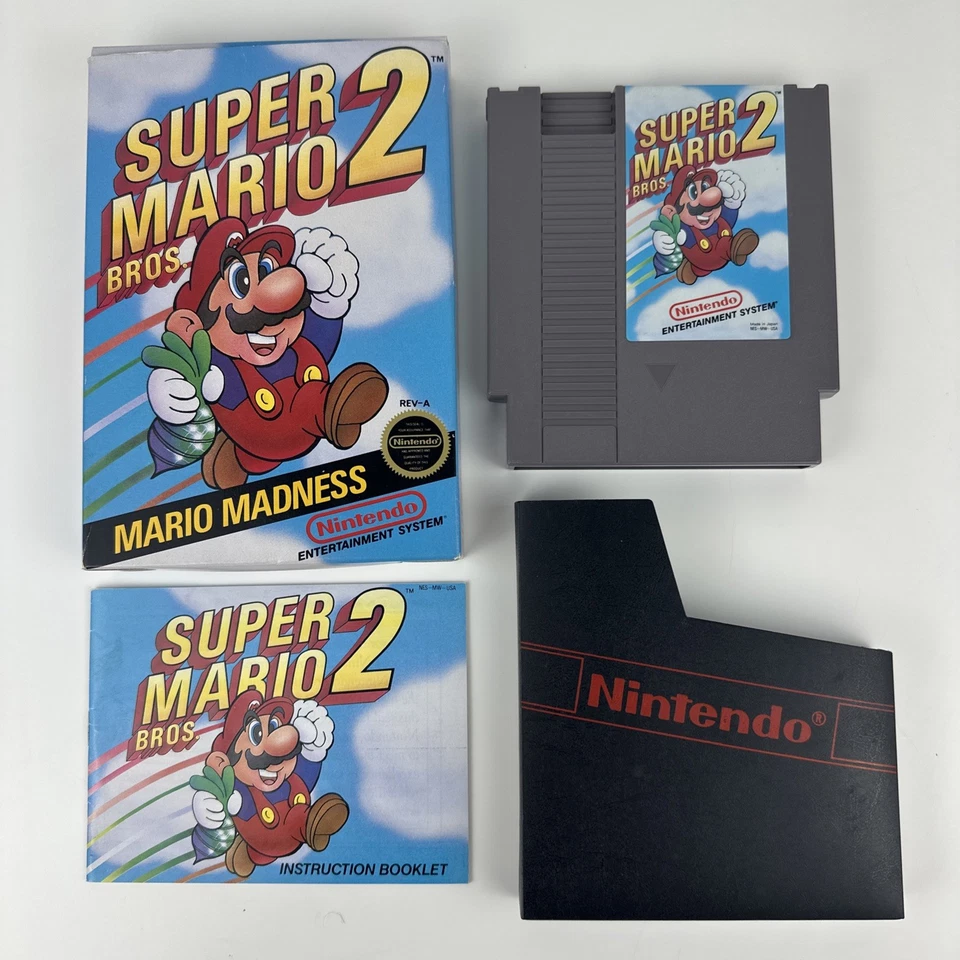 Super Mario Bros. 2 Nintendo NES CIB - Round SoQ - Tested & Works - Great Cond.. - Image 2 of 4