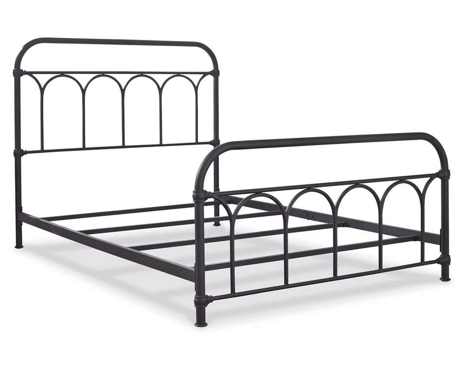 Cama completa de metal negra Signature Design by Ashley Casual Nashburg Foto 4 de 4