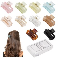 Small Tiny Claw Hair Clips for Women Girls for Thin/Medium Thick Hair, 1.5 In...