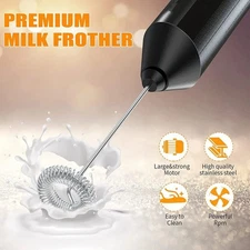 Milk Frother Handheld for Coffee - Electric Hand Blender, Mini Drink Mixer Whisk