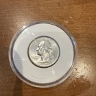 1964 D Washington Quarter BU Uncirculated 90% Silver 25c Coin in plastic case
