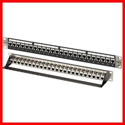 Elegantes 19-Zoll Rackmount 1U Patchpanel für effiziente Netzwerkinstallationen