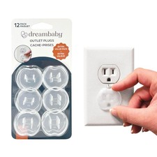 Plastic Baby Safety Outlet Plug Covers - 12 Pack - Outlet Covers Baby Proofing
