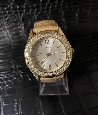 Pre-Owned Women s Guess Waterpro Rhinestone U0069L4 Watch