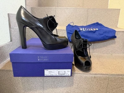 Stuart Weitzman escarpins peep toe talon haut 39 - Photo 1/4