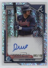 2024 Bowman Chrome Prospect Mini-Diamond Refractor /100 Diego Benitez Auto 0ux3