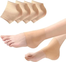 Moisturizing Gel Socks 2 Pairs – Overnight Heel Softening, Reusable, Unisex