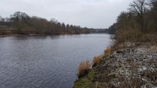 Photo 6x4 River Tyne at Riding Mill Broomhaugh Looking downstream towards c2017