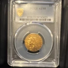 1915 PCGS AU55 $5 Indian Quarter Eagle Gold Coin