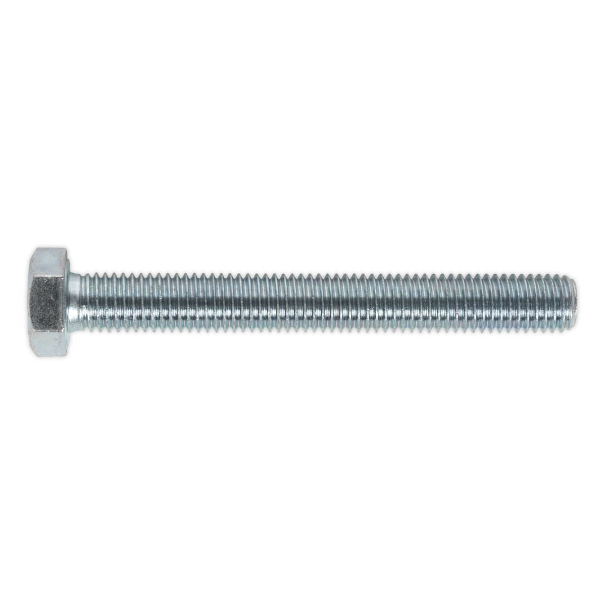 Sealey HT Setscrew M12 x 100mm 8.8 Zinc Plated DIN 933 Pack of 10 Pieces SS12100