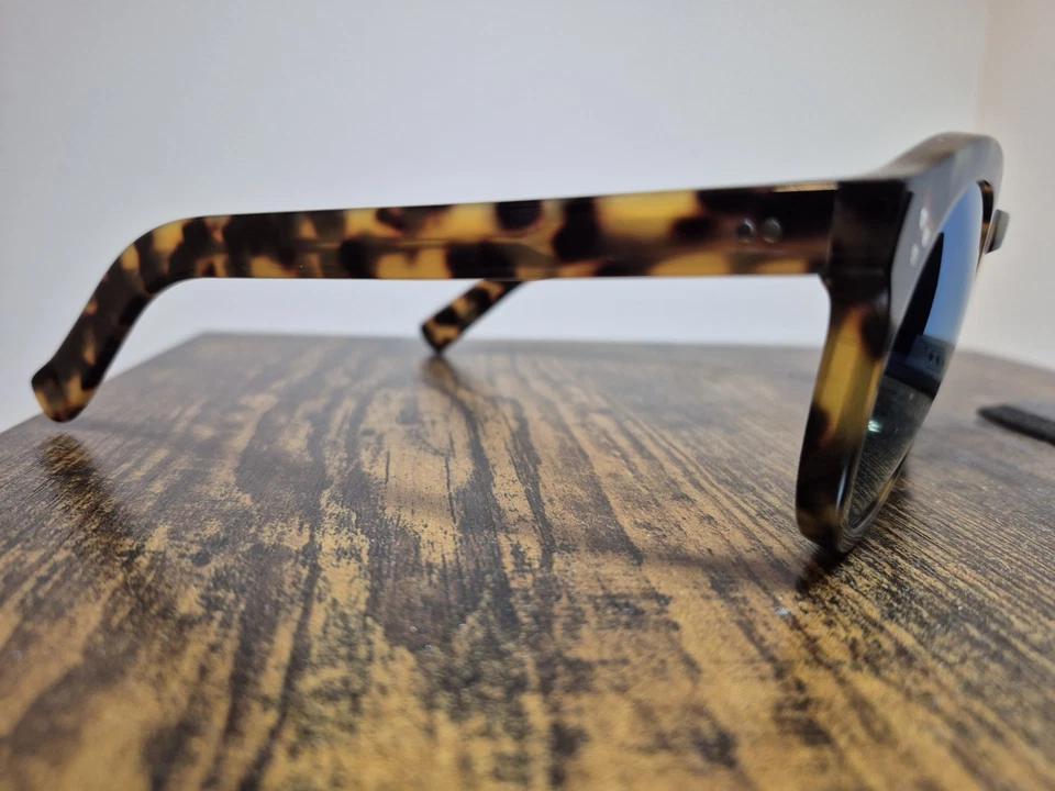Illesteva Sunglasses Leonard II Tortoise With Blue Tinted Lenses - Image 3 of 4