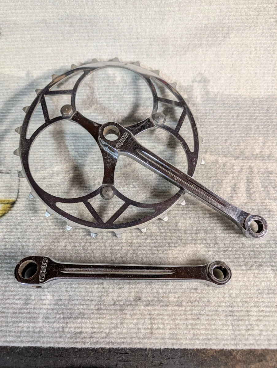 Pédalier Vintage Legnano 1960 En Acier - Jeu De Manivelles D'époque Pour Vélo Course