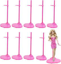 Stands Compatible with Barbie Doll, Pink Doll Stands for Display Barbie,10PCS St