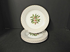 Elegant Table by Reed & Barton Holly Berry (Set of 4 - 7  5/8" Plates)