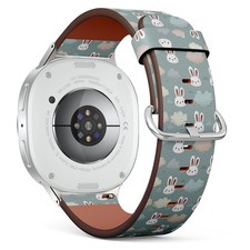 Bunny Faces Clouds Vegan Leather Watch Band 40/44/46mm 
