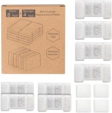 Cat Water Fountain Replacement Filters, 8 Pack Replacement Filters 4 Pack Repl