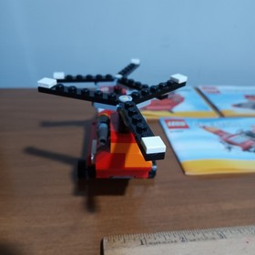 LEGO CREATOR: Red Rotors Helicopter Airplane Motor Boat 3 In 1 (31003)