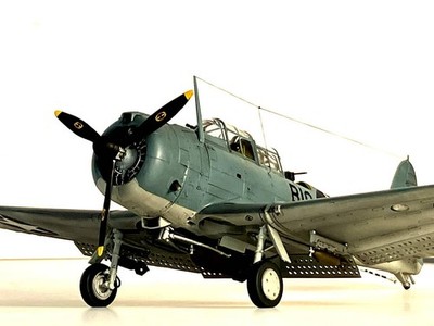 Accurate 1/48 SBD-3 Dauntless Midway Yorktown Finished Model