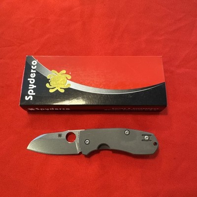 Spyderco Techno 2 Plain Edge 2.52'' Folding Pocket Knife C158TIP2