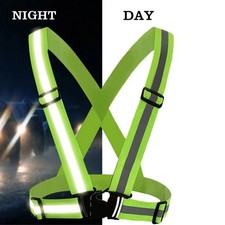 Adjustable Reflective Safety Vest High Visibility Night Running Work Jacket